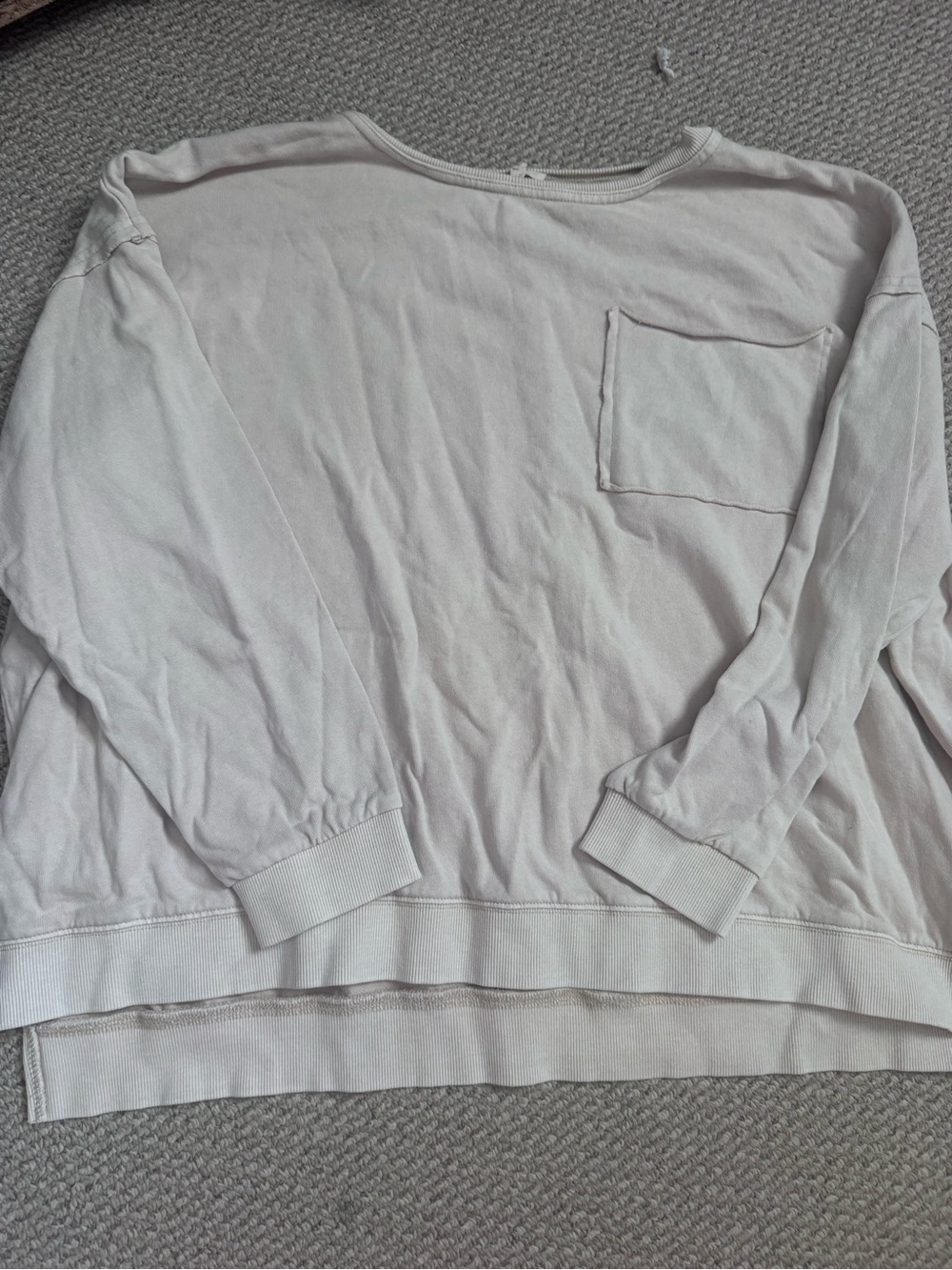 Blu Pepper Pale Blush Scoop Neck Pocket Pullover